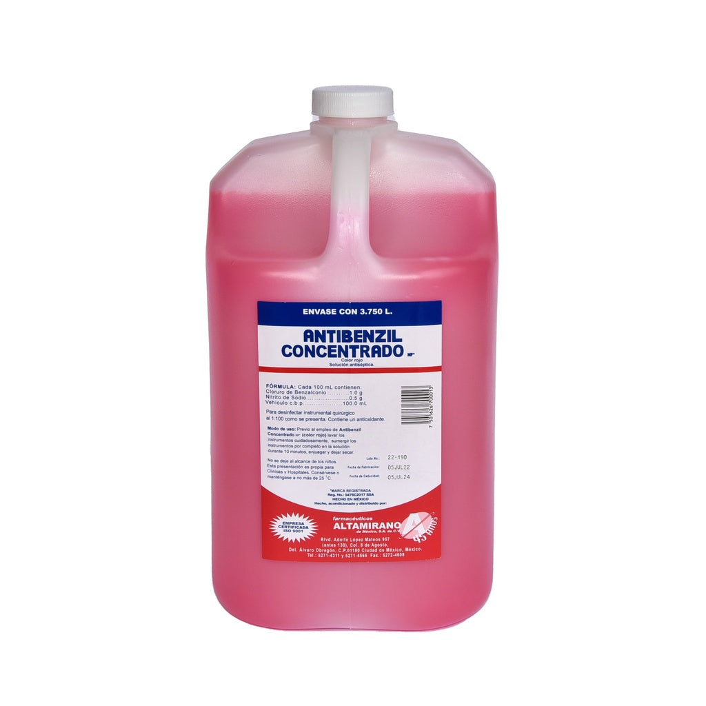 Antibenzil Concentrado Rojo 3.75 Lts.