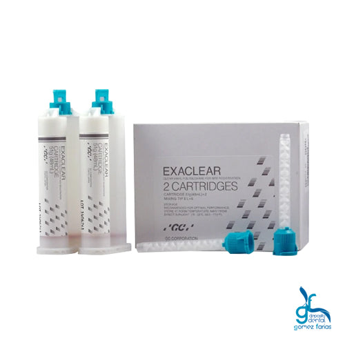 Exaclear Silicona de adicion Exaclear 2 Cartuchos de 48 ml GC